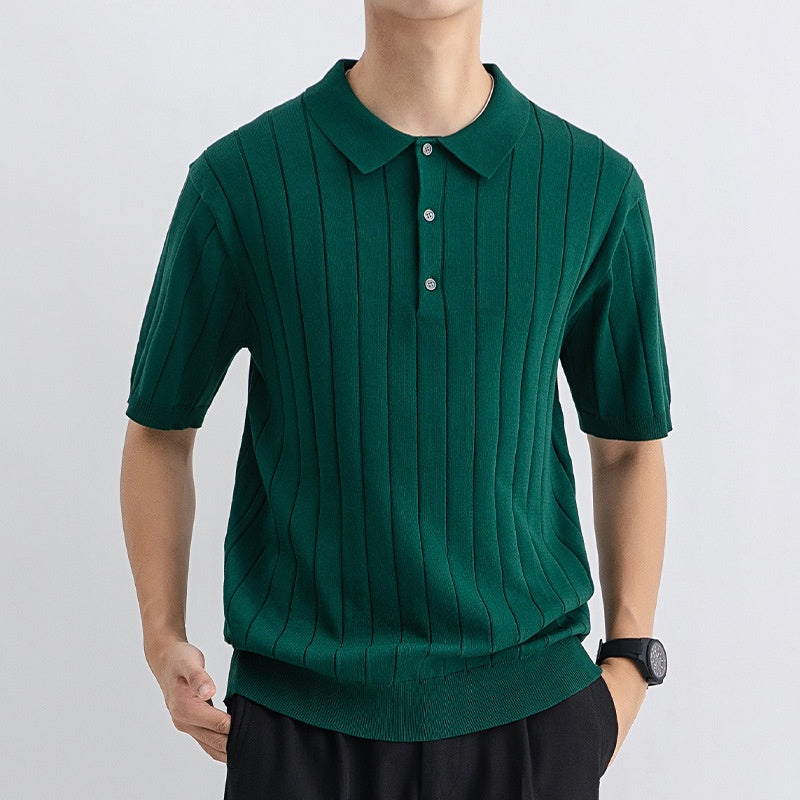 Heren Zomersweater met Korte Mouwen, Ademend Ontwerp en Ontspannen Pasvorm