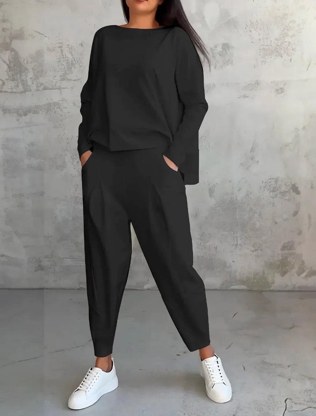 Dames Twee-Delige Set Voor Alle Seizoenen Met Ademend Materiaal En Wasbestendig Ontwerp