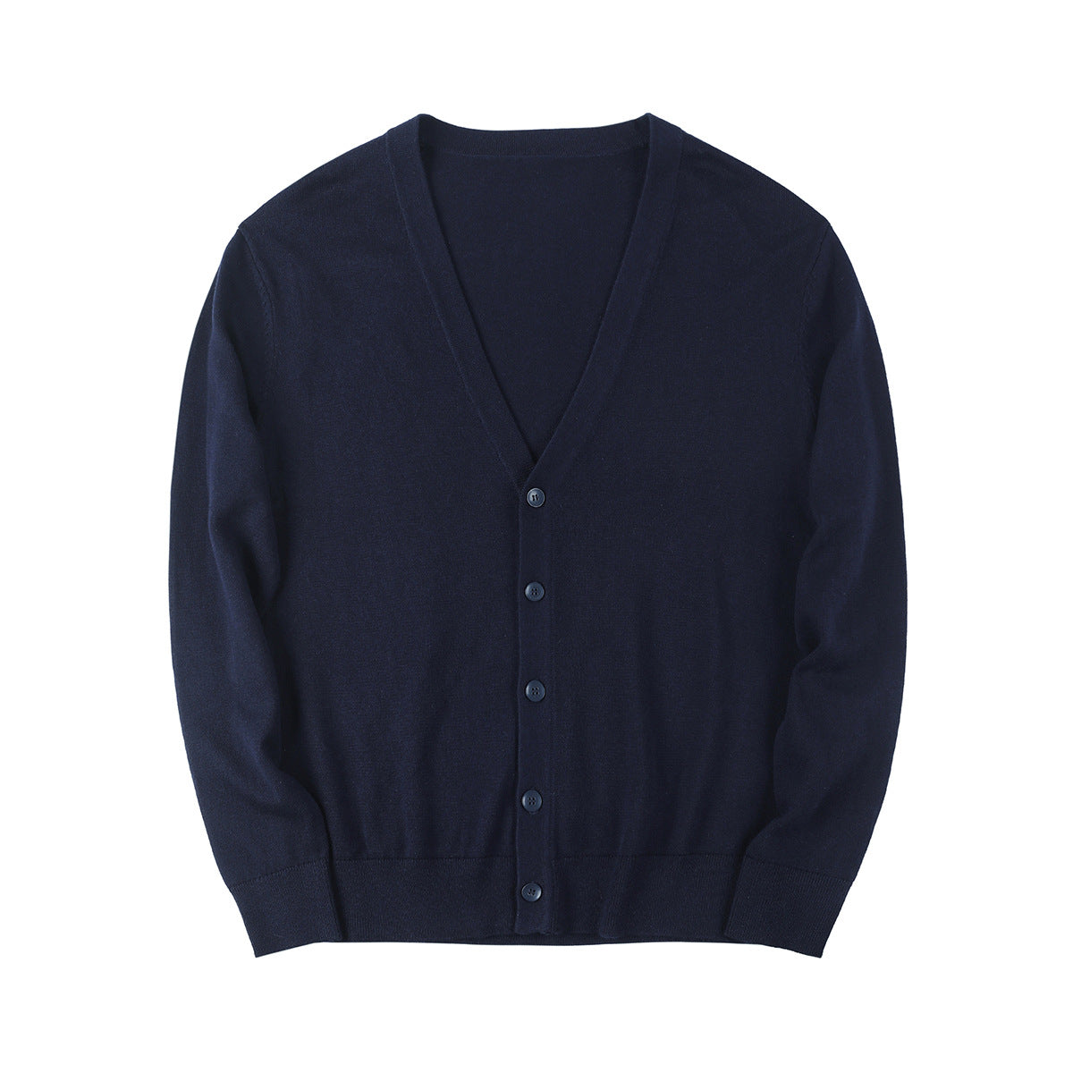 Heren Cardigan V-Hals Effen Kleur Lange Mouwen