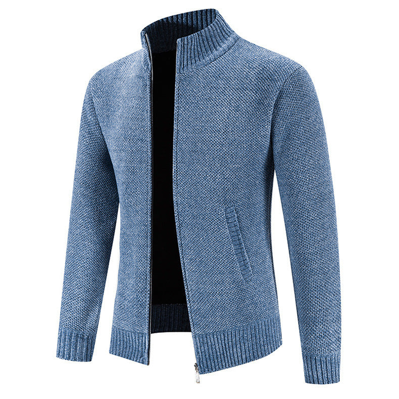 Heren Winter Vest Jas Slim Fit Fluwelen Afwerking Rits Sluiting