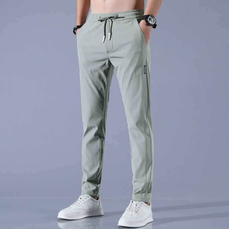 Heren Joggingbroek met Slim Toelopende Pasvorm en Elastische Tailleband