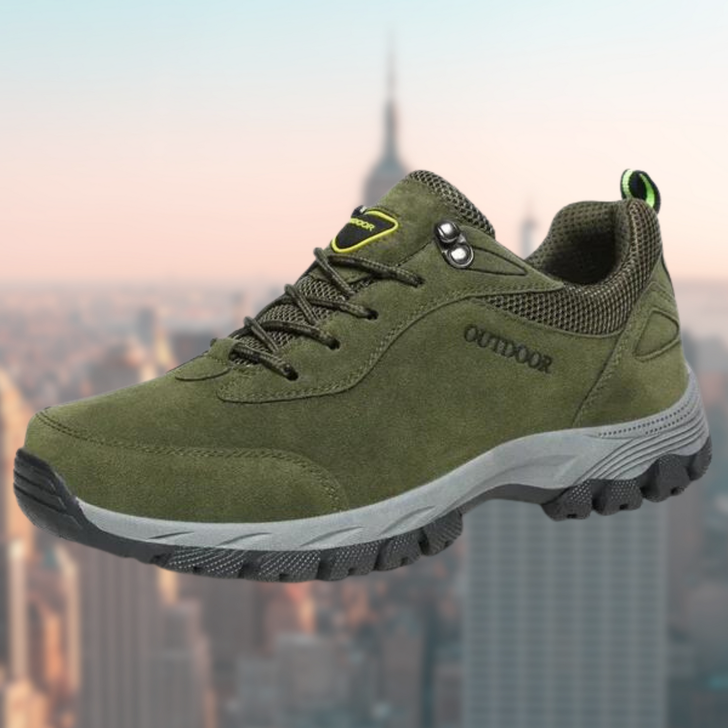 Heren Wandelschoenen Met Schokdempende Zool, Ademend Ontwerp En Ondersteunende Pasvorm