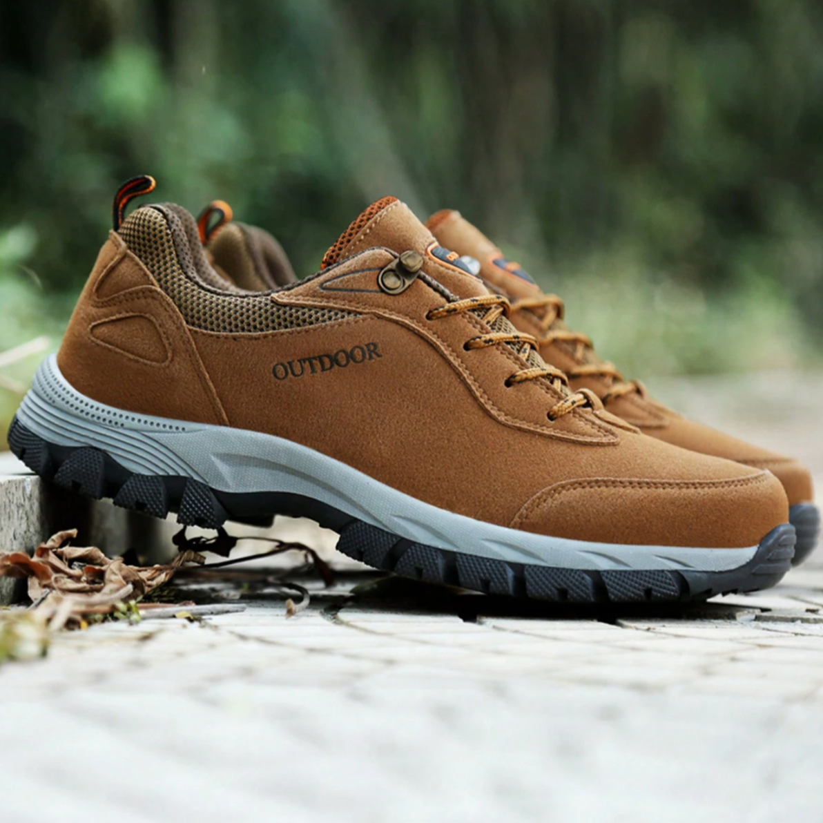Heren Wandelschoenen Met Schokdempende Zool, Ademend Ontwerp En Ondersteunende Pasvorm