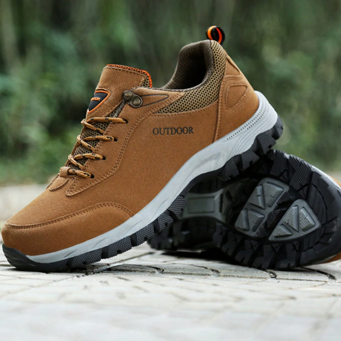 Heren Wandelschoenen Met Schokdempende Zool, Ademend Ontwerp En Ondersteunende Pasvorm