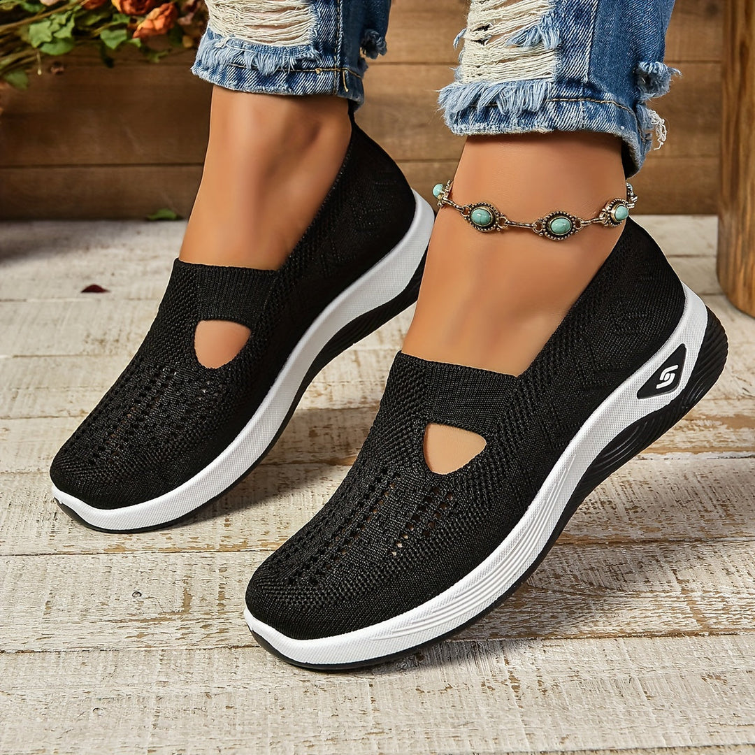 Dames Wandelschoenen Met Instapmodel, Antislipzool En Ademend Bovenwerk