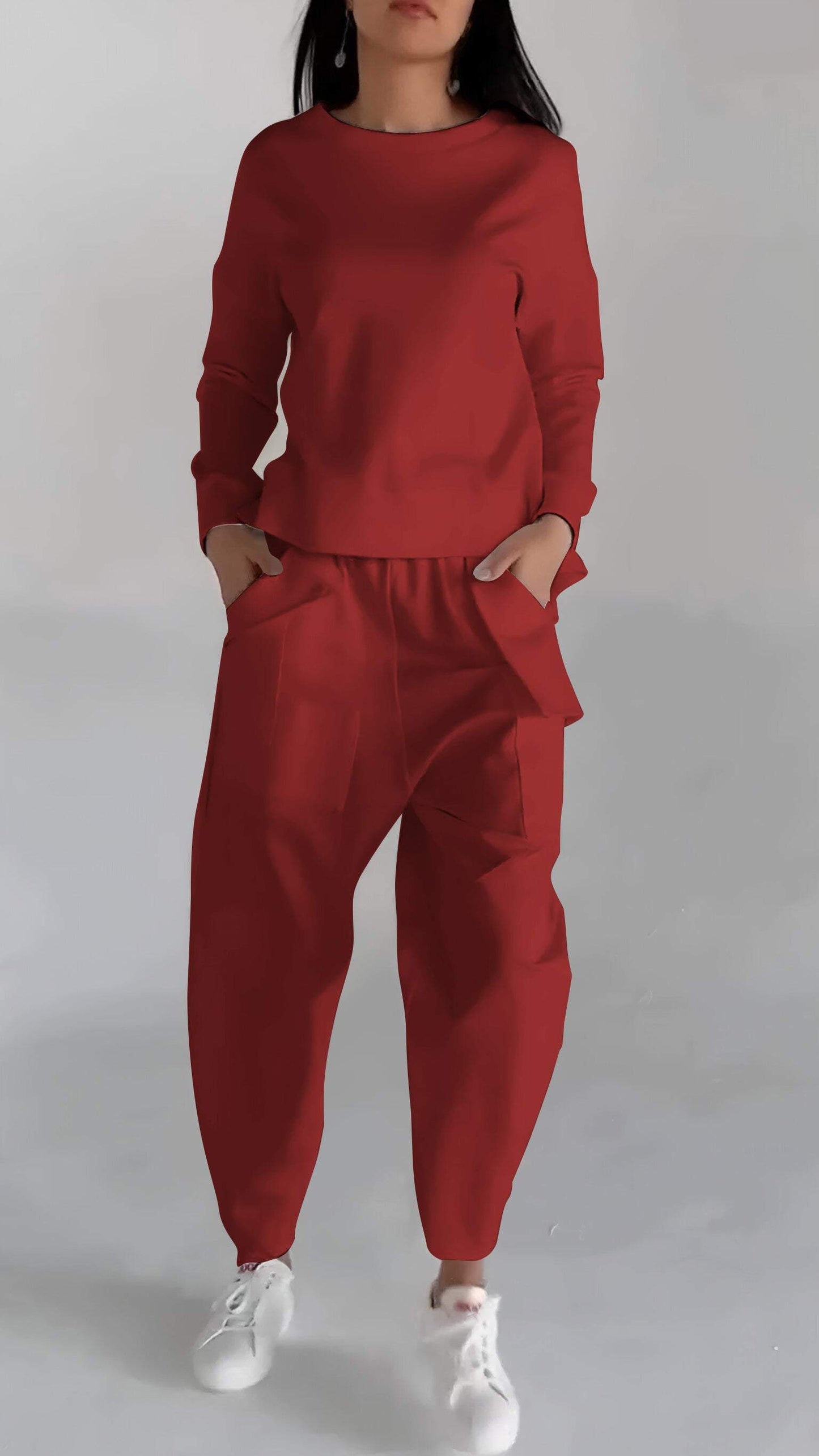Dames Twee-Delige Set Voor Alle Seizoenen Met Ademend Materiaal En Wasbestendig Ontwerp