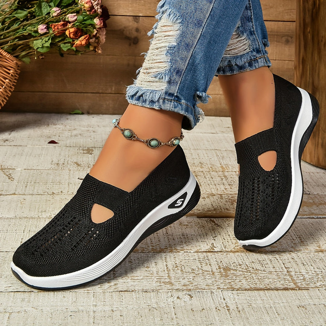 Dames Wandelschoenen Met Instapmodel, Antislipzool En Ademend Bovenwerk