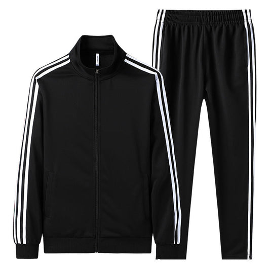 Heren Trainingspak Met Ritsvest Cardigan Jas Tweedelige Set Met Lange Mouwen