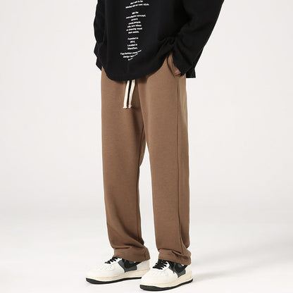 Heren Broek Losse Pasvorm Middelhoge Taille Volledige Lengte
