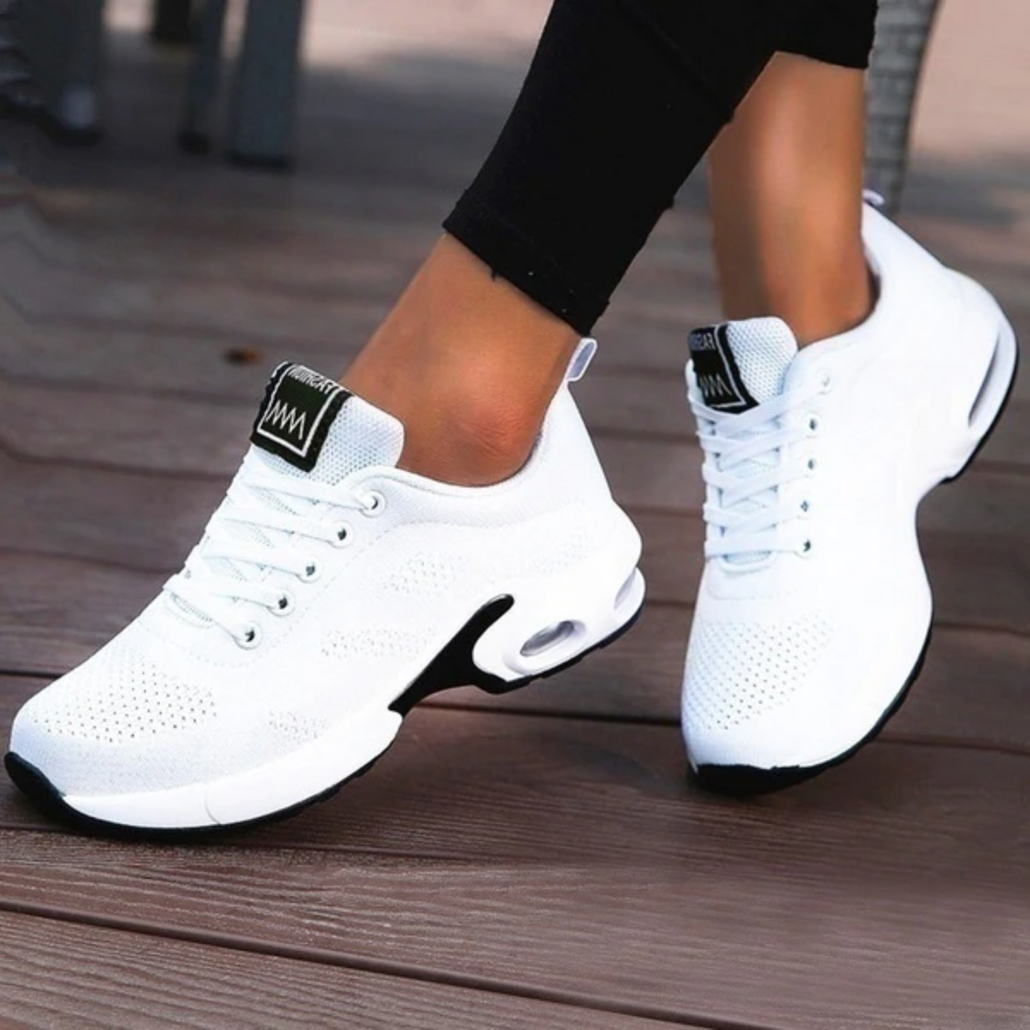 Hardloopsneakers voor Dames met Gewatteerde Zool Ademend Mesh en Lichtgewicht Pasvorm