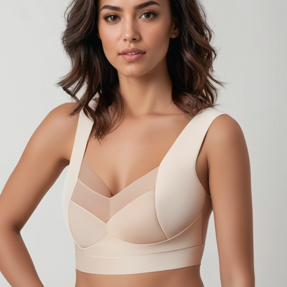Dames Naadloze Push-Up Beha Met Ondersteuning En Ademend Comfort