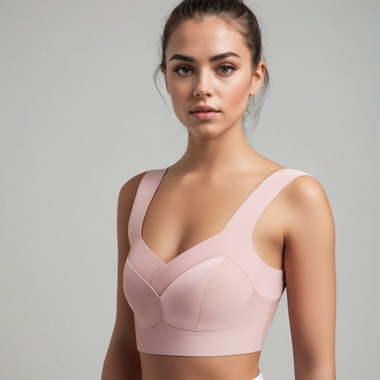 Dames Naadloze Push-Up Beha Met Ondersteuning En Ademend Comfort