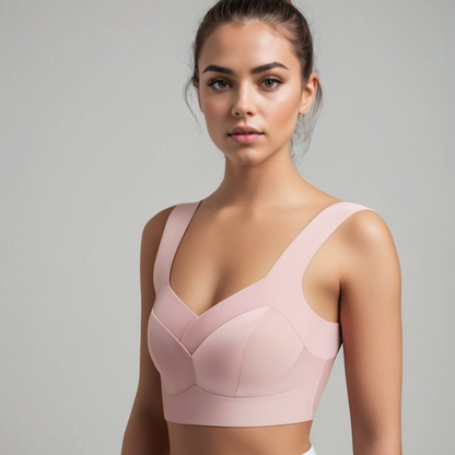 Dames Naadloze Push-Up Beha Met Ondersteuning En Ademend Comfort
