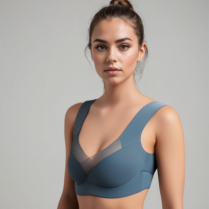 Dames Naadloze Push-Up Beha Met Ondersteuning En Ademend Comfort