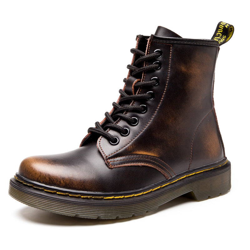 Heren Martin Boots Voor De Herfst Met Dikke Zool En Optionele Katoenen Voering
