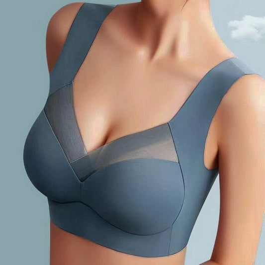 Dames Naadloze Push-Up Beha Met Ondersteuning En Ademend Comfort