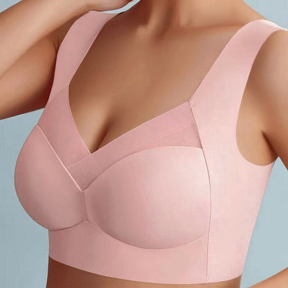 Dames Naadloze Push-Up Beha Met Ondersteuning En Ademend Comfort