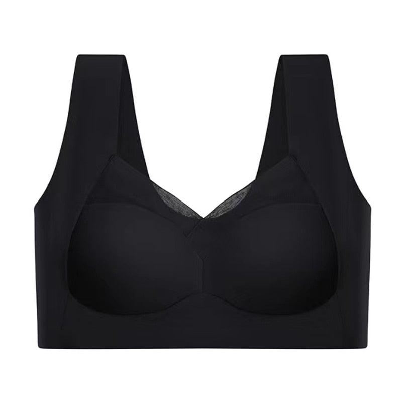 Dames Naadloze Push-Up Beha Met Ondersteuning En Ademend Comfort