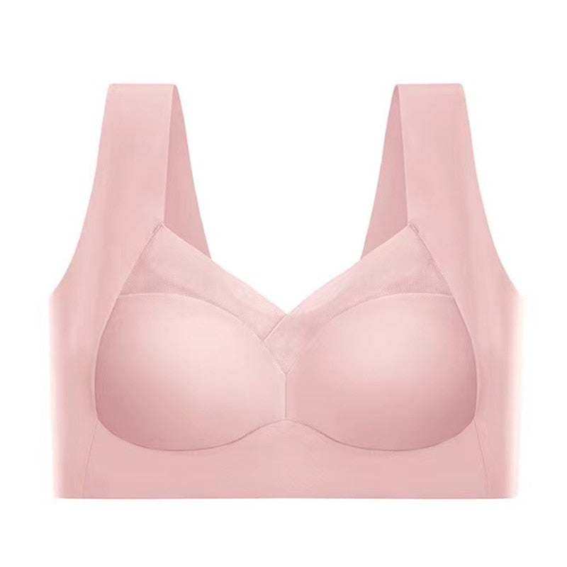 Dames Naadloze Push-Up Beha Met Ondersteuning En Ademend Comfort