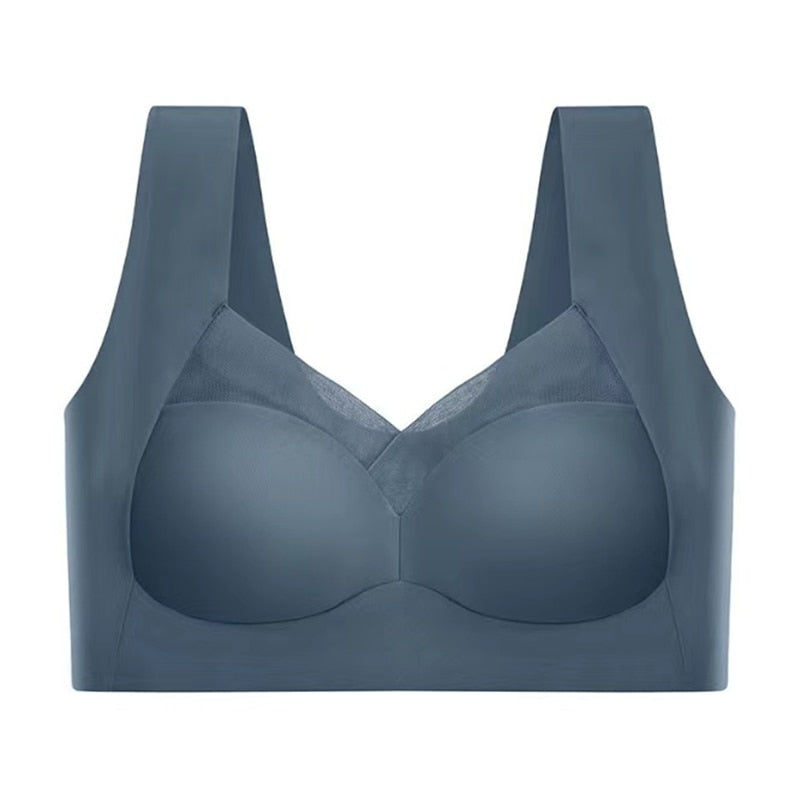 Dames Naadloze Push-Up Beha Met Ondersteuning En Ademend Comfort