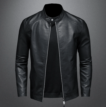 Heren Bikerjack Met Klassieke Slim Fit