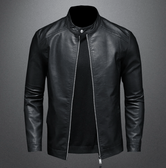 Heren Bikerjack Met Klassieke Slim Fit