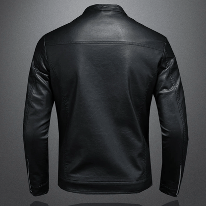 Heren Bikerjack Met Klassieke Slim Fit