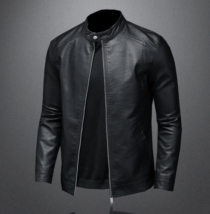 Heren Bikerjack Met Klassieke Slim Fit