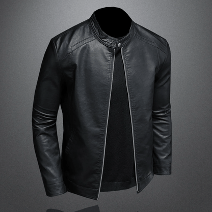 Heren Bikerjack Met Klassieke Slim Fit