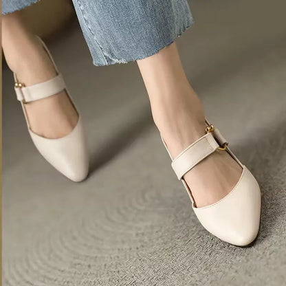 Dames Blokhakschoenen met Gevoerde Binnenzool en Brede Hakbasis