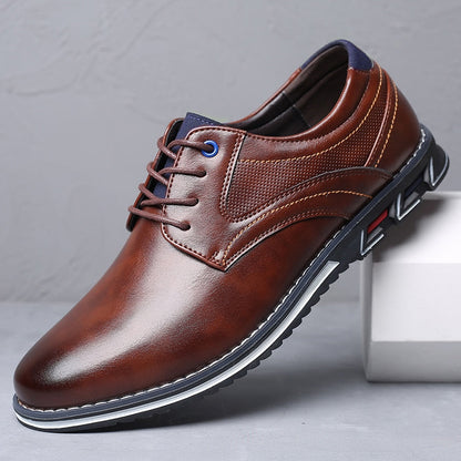 Herenschoenen voor Formele Gelegenheden met Voetboogondersteuning Gewatteerde Zool en Afgeronde Neus