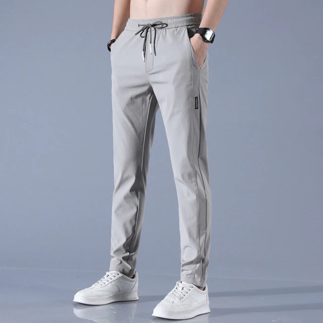 Heren Joggingbroek met Slim Toelopende Pasvorm en Elastische Tailleband