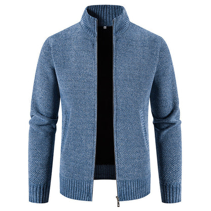 Heren Winter Vest Jas Slim Fit Fluwelen Afwerking Rits Sluiting