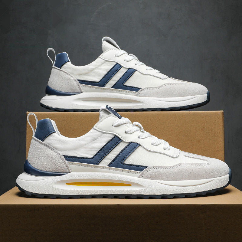 Heren Canvas Sneakers Met Rubberen Zool En Mesh Voering