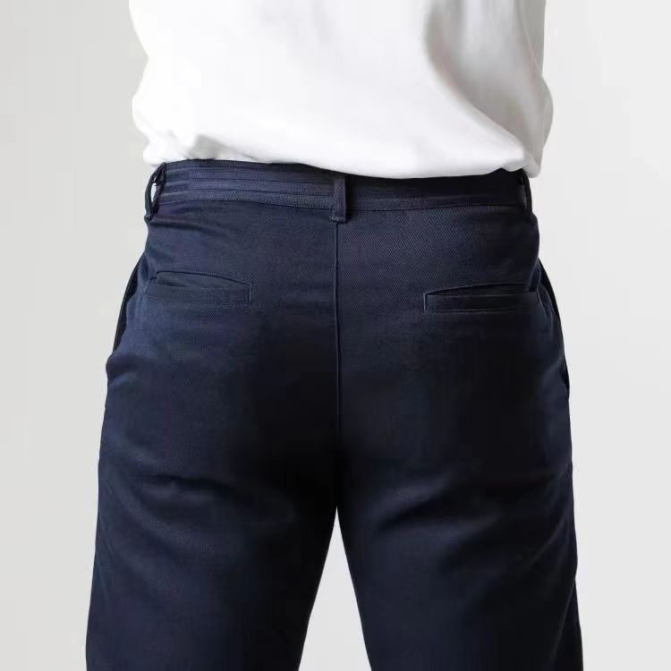 Heren Chino Broek Voor Lente En Herfst Met Stretch, Tapered Fit En Ademend Ontwerp
