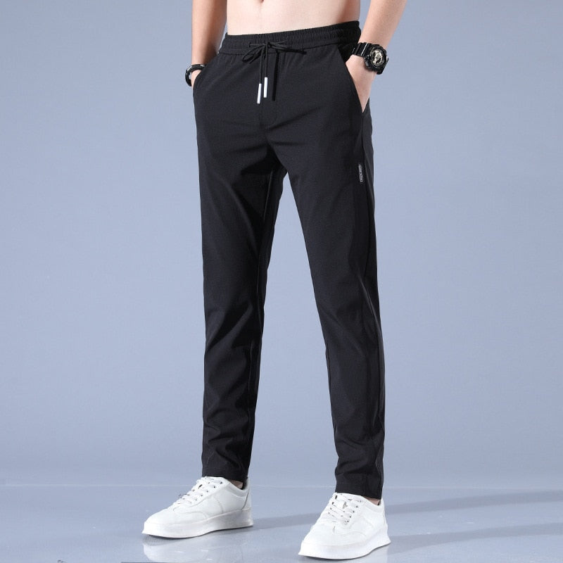 Heren Joggingbroek met Slim Toelopende Pasvorm en Elastische Tailleband