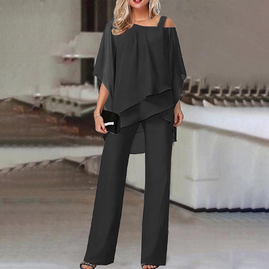 Dames Zomerset met Cold Shoulder en Zwierige Pasvorm