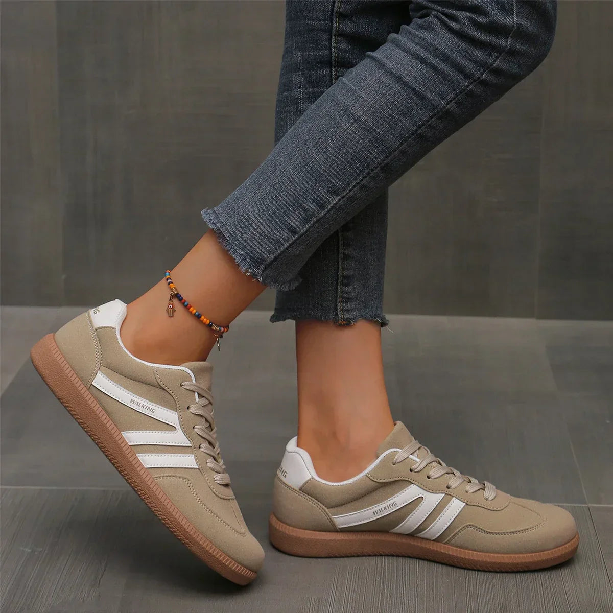 Dames Wandelsneakers met Gewelfde Ondersteuning en Ademend Mesh