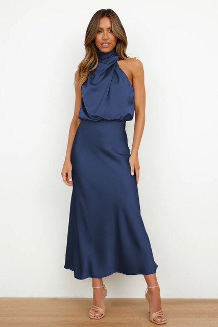 Dames Maxi Cocktailjurk met Off-Shoulder en Nauwsluitende Pasvorm