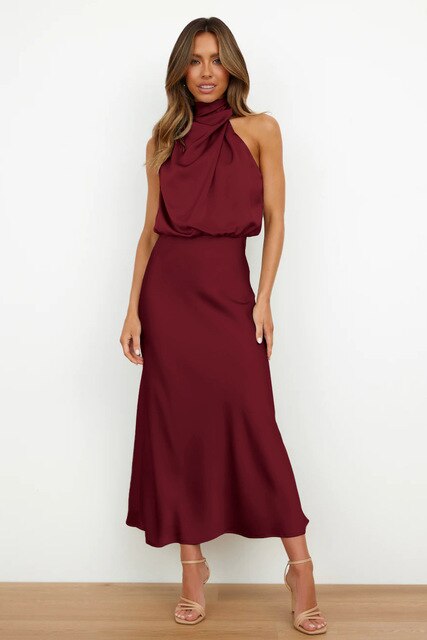 Dames Maxi Cocktailjurk met Off-Shoulder en Nauwsluitende Pasvorm