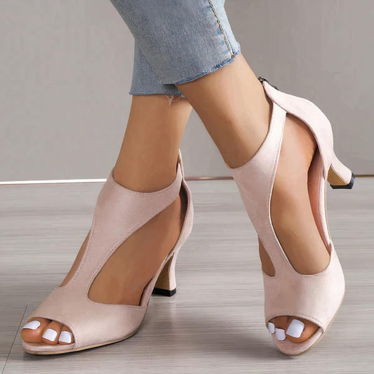 Zomersandalen voor Dames met Voetboogondersteuning Gewatteerde Zool en Open Teen