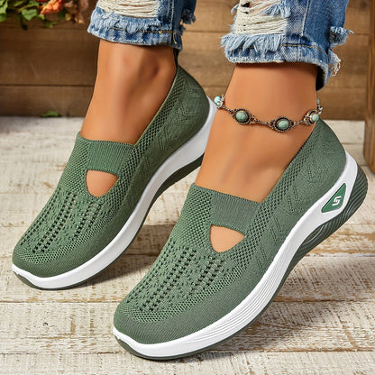 Dames Wandelschoenen Met Instapmodel, Antislipzool En Ademend Bovenwerk