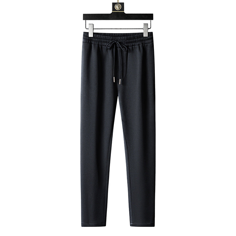 Heren Voorjaars Trainingspak Tweedelige Set Met Jas Met Rits Opstaande Kraag En Lange Broek