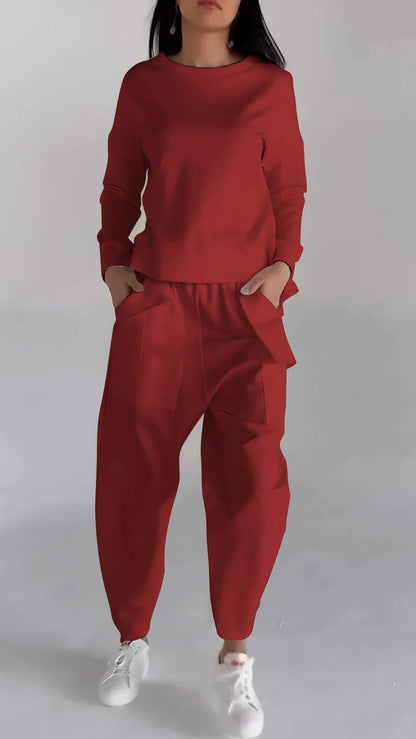 Dames Twee-Delige Set Voor Alle Seizoenen Met Ademend Materiaal En Wasbestendig Ontwerp