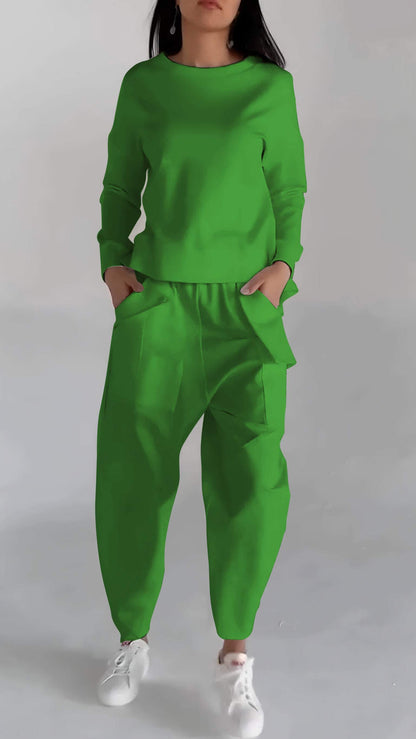 Dames Twee-Delige Set Voor Alle Seizoenen Met Ademend Materiaal En Wasbestendig Ontwerp
