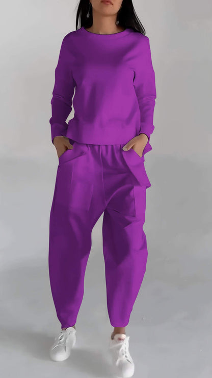 Dames Twee-Delige Set Voor Alle Seizoenen Met Ademend Materiaal En Wasbestendig Ontwerp