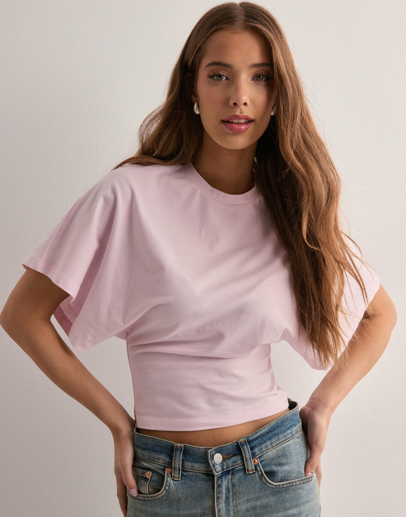Dames T-shirt met Wijde Mouwen en Getailleerde Taille